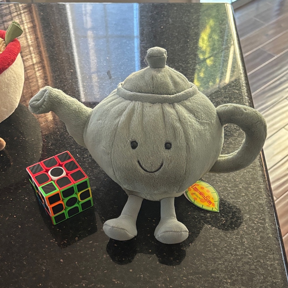 Jellycat Gray Teapot Plush Toy